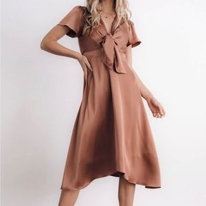 Baltic Born Poppy Satin Midi Dress